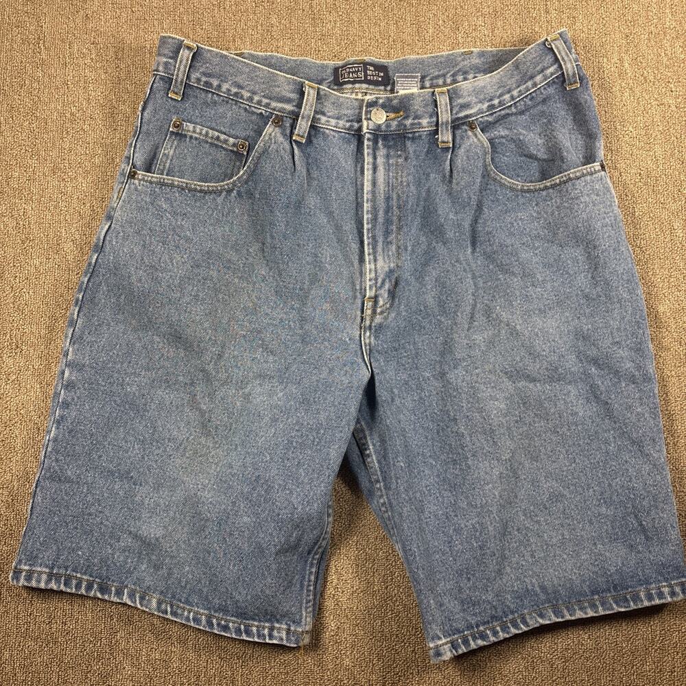 Old Navy Vintage Men’s Denim Shirts Jorts Size 36x9 Mid-rise Blue